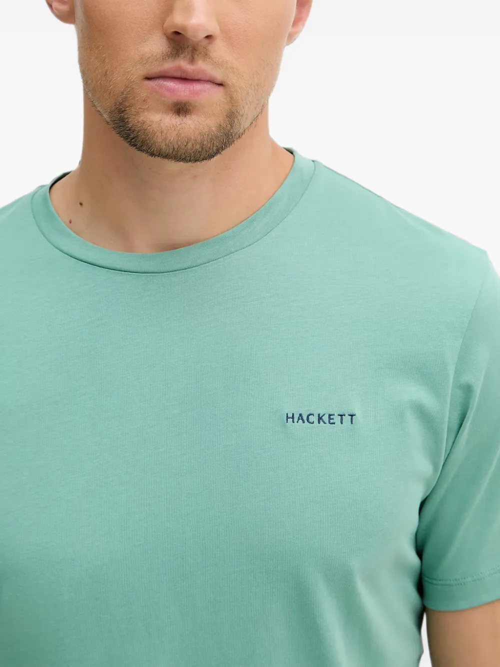 Hackett London T-shirt met geborduurd logo Groen