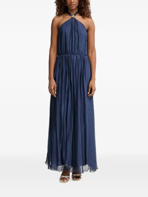 Haveone embellished halterneck dress
