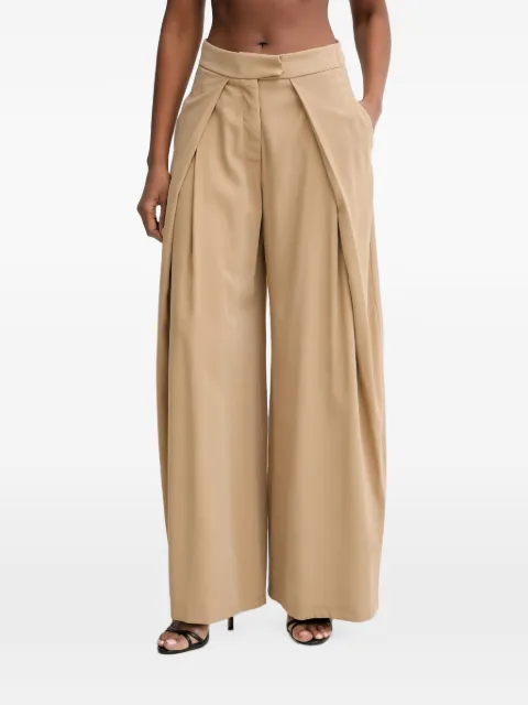 Haveone pleated wide-leg palazzo pants
