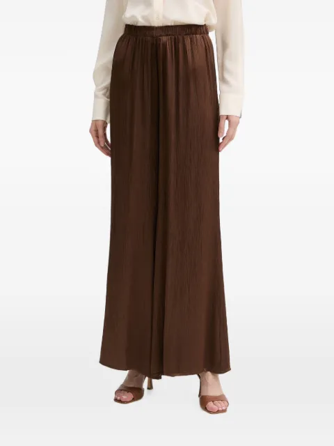 Haveone pantalones palazzo con efecto arrugado