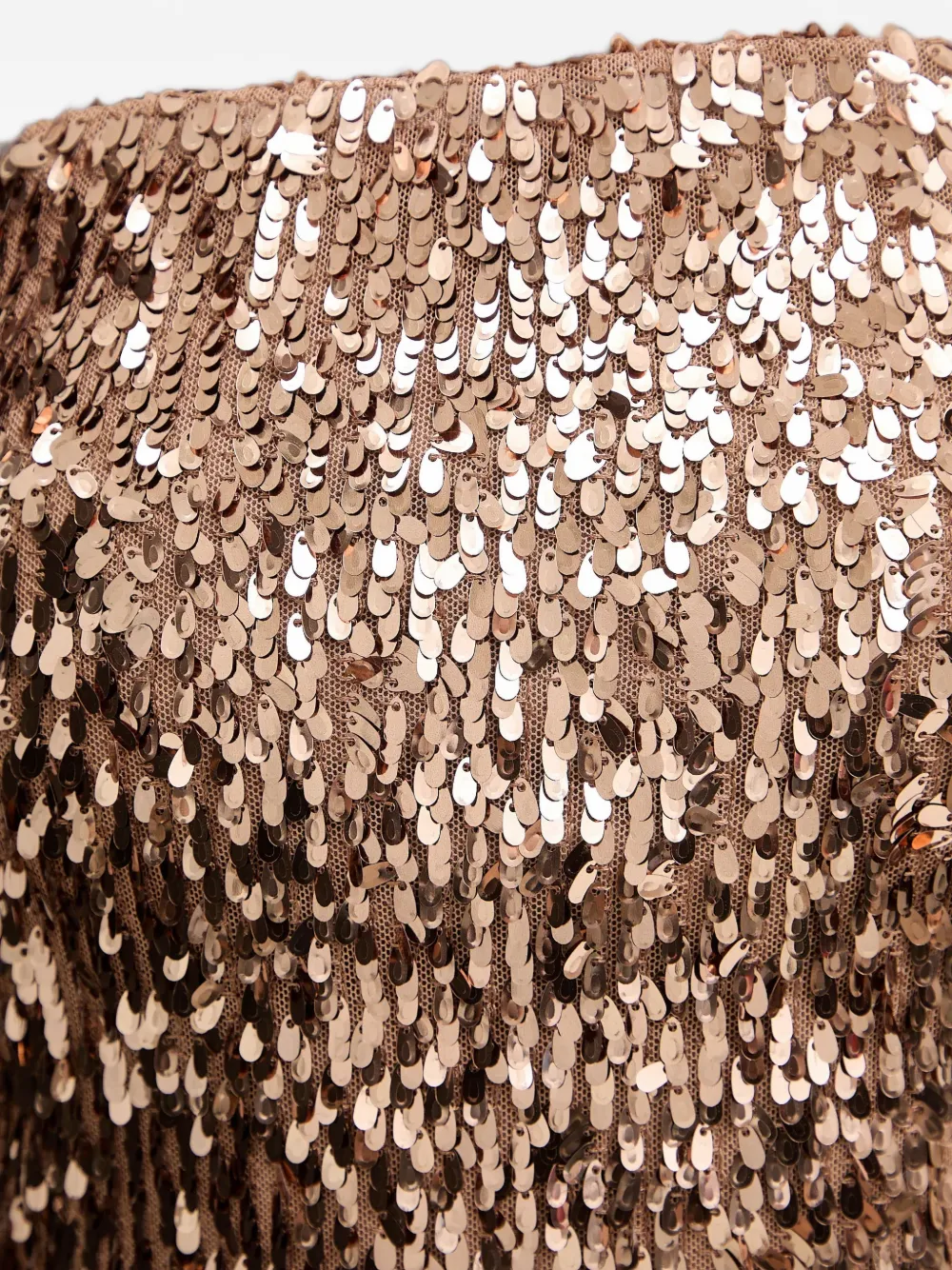 Haveone sequin-embellished bandeau top Goud