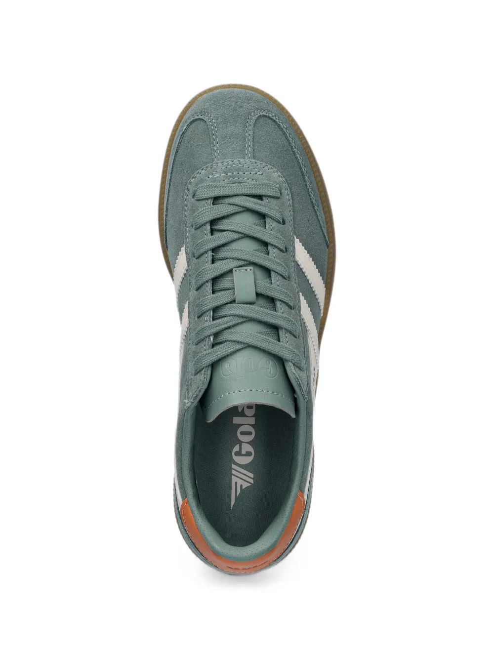 Gola Viper suede-panelled sneakers Groen
