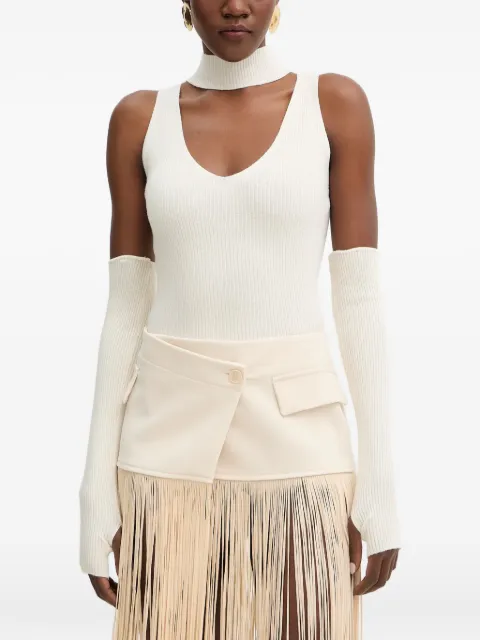 Haveone ribbed-knit top