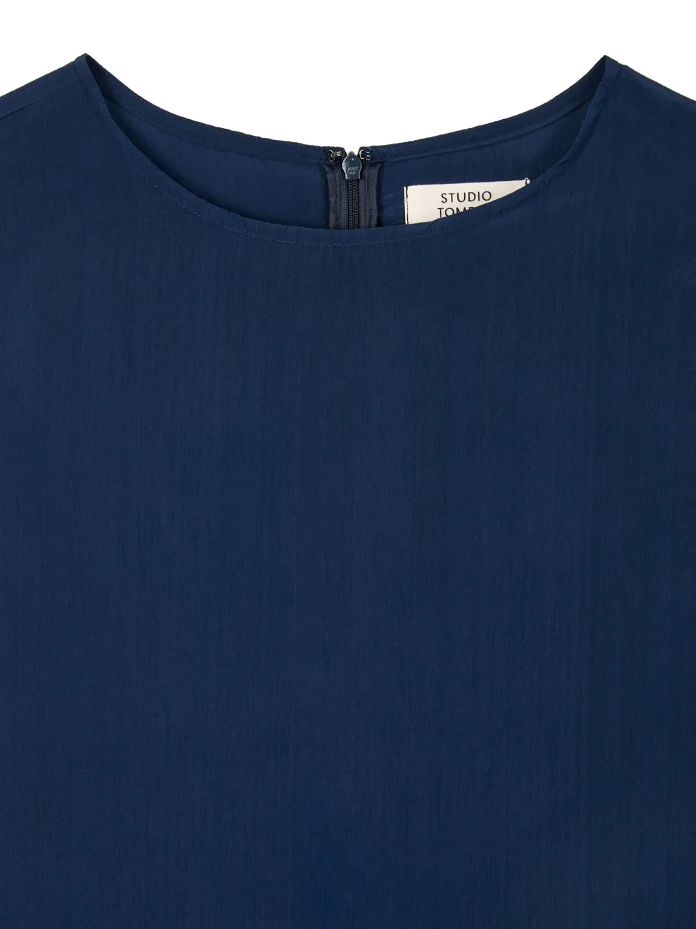 TOMBOY Asymmetrische gelaagde A-lijn jurk Blauw