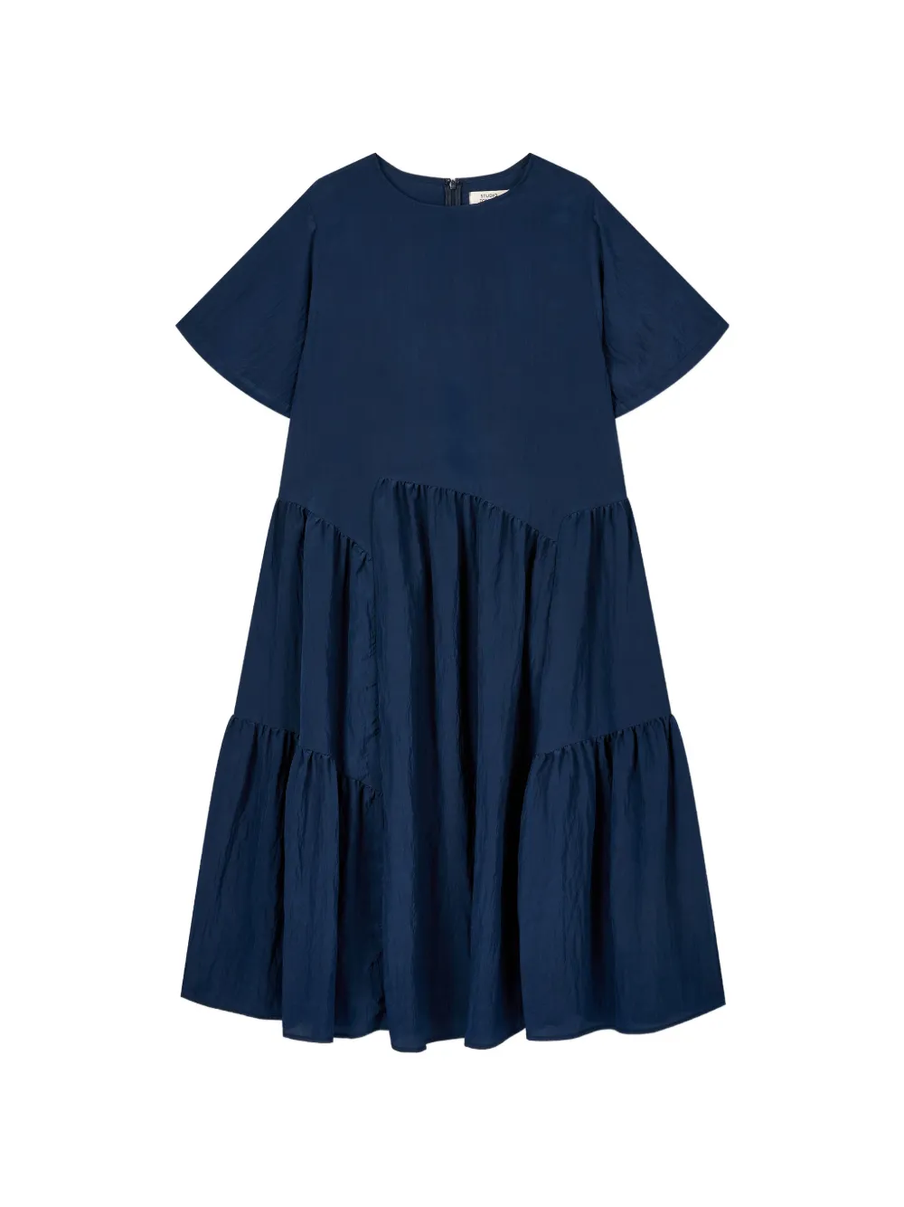 TOMBOY asymmetric tiered A-line dress - Blu