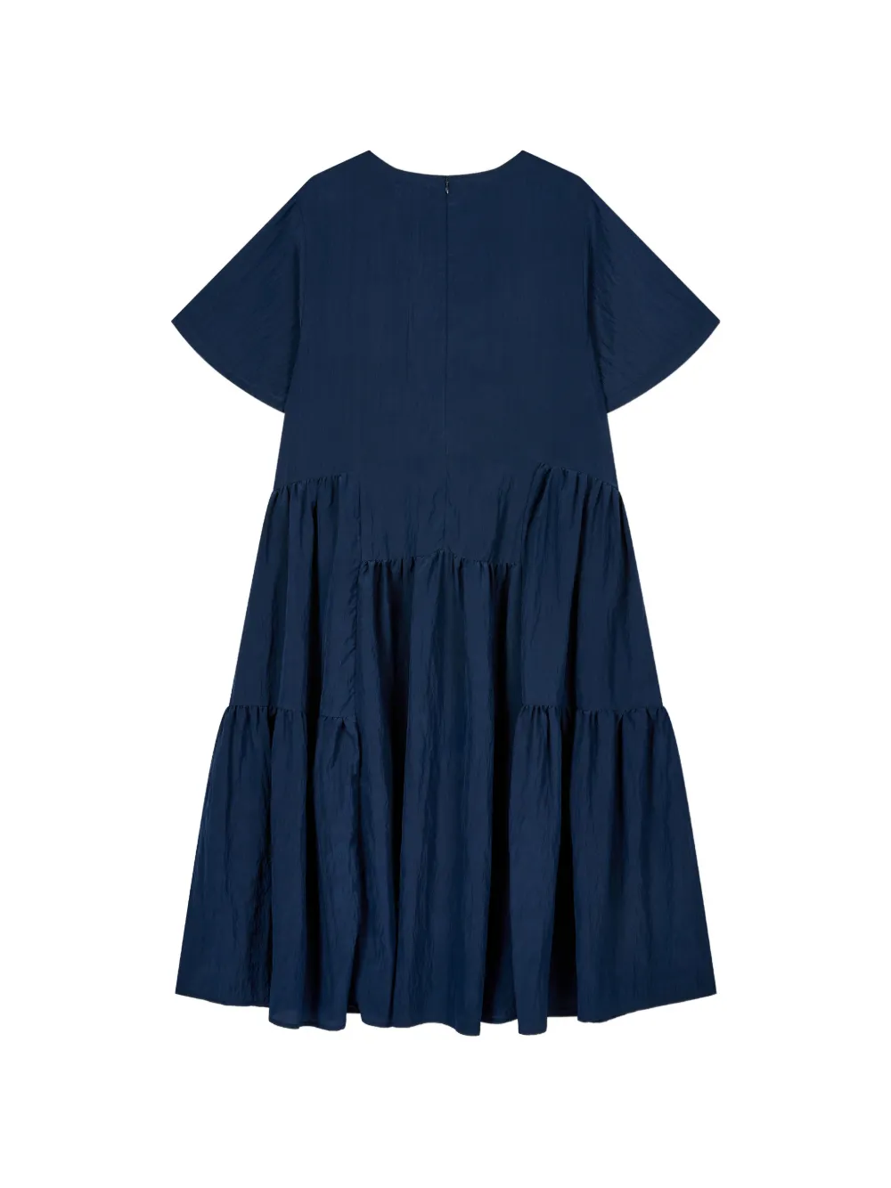 TOMBOY Asymmetrische gelaagde A-lijn jurk Blauw