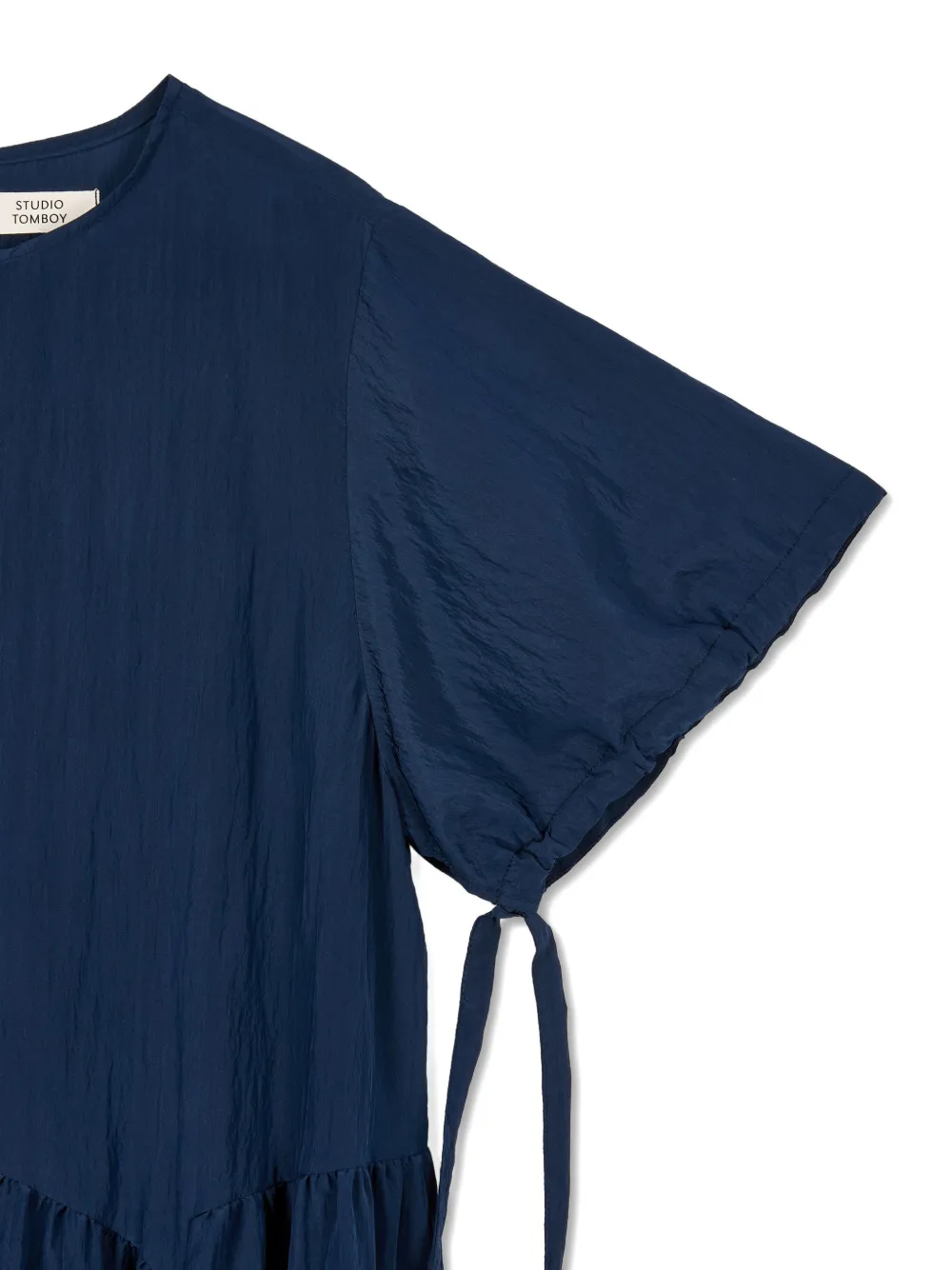 TOMBOY Asymmetrische gelaagde A-lijn jurk Blauw