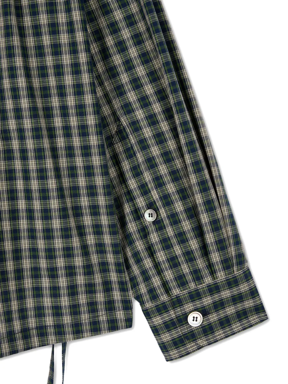 TOMBOY Geruite blouse met gesmockte rug Blauw