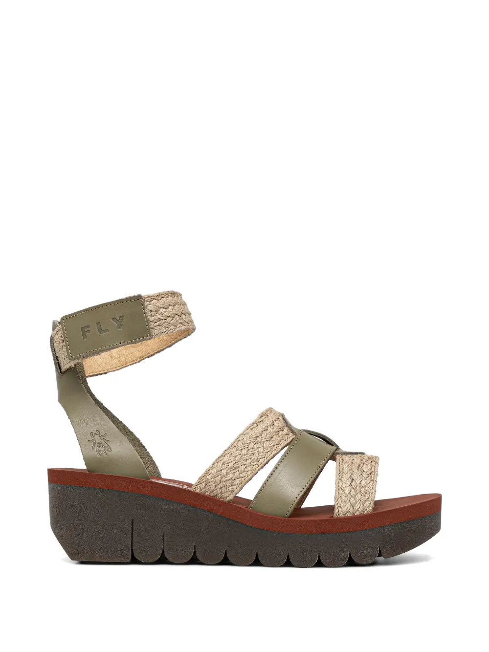 Fly London Woven Touch-strap Sandals In Multi