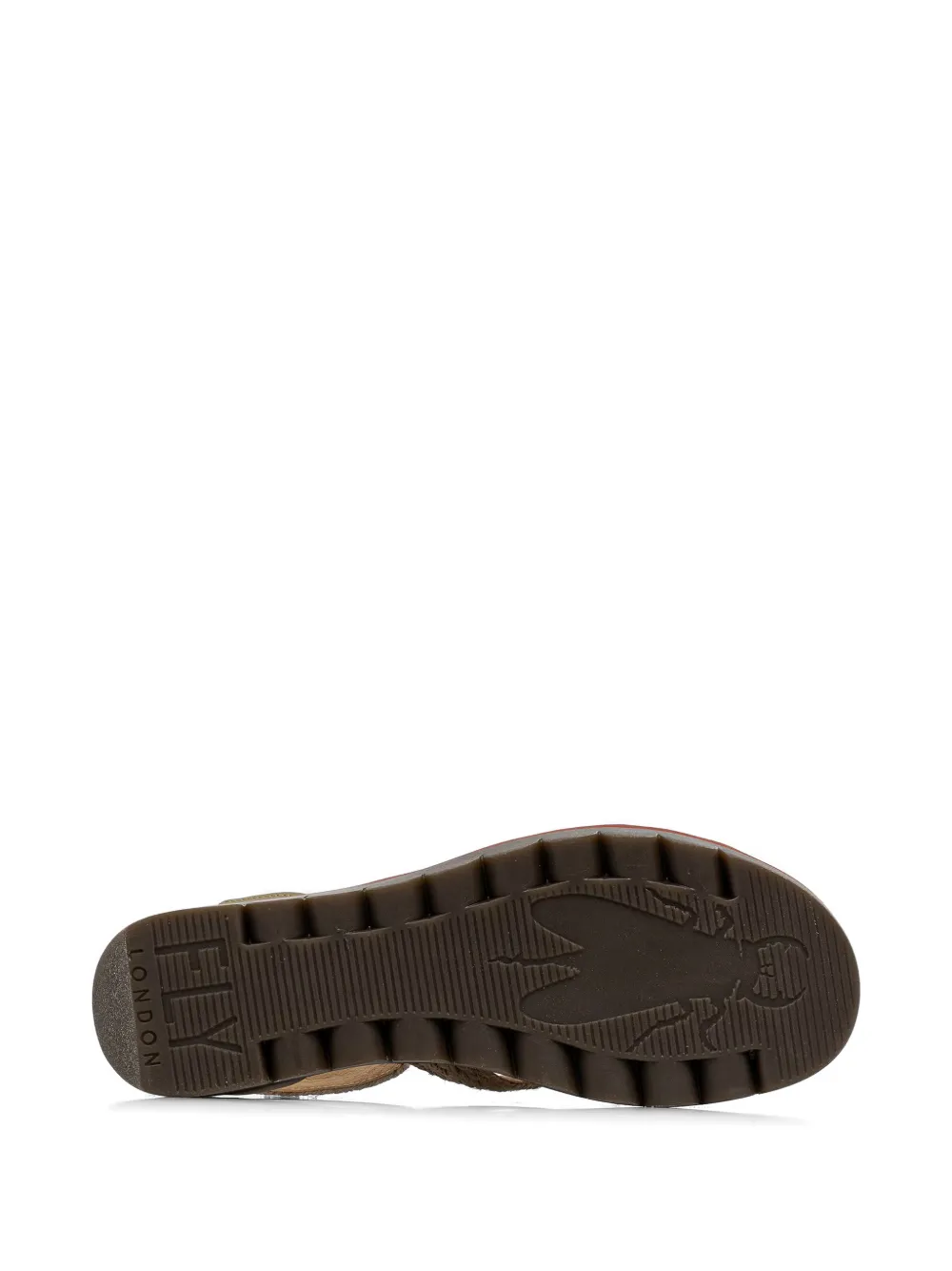 Fly London woven touch-strap sandals Groen