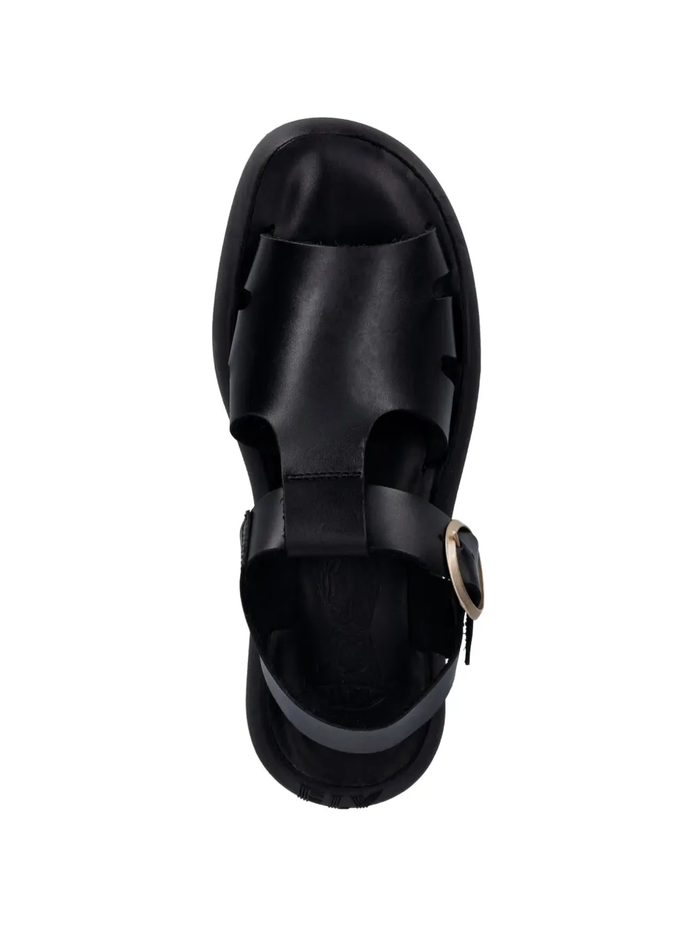Fly London buckle-fastening leather sandals Zwart