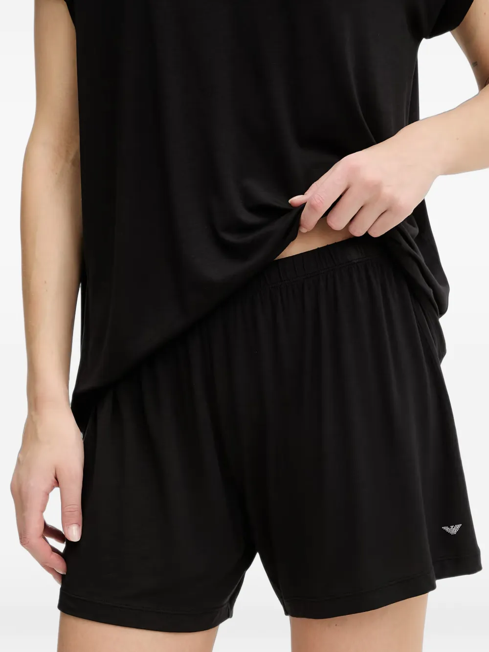 Emporio Armani Pyjama met logoprint Zwart