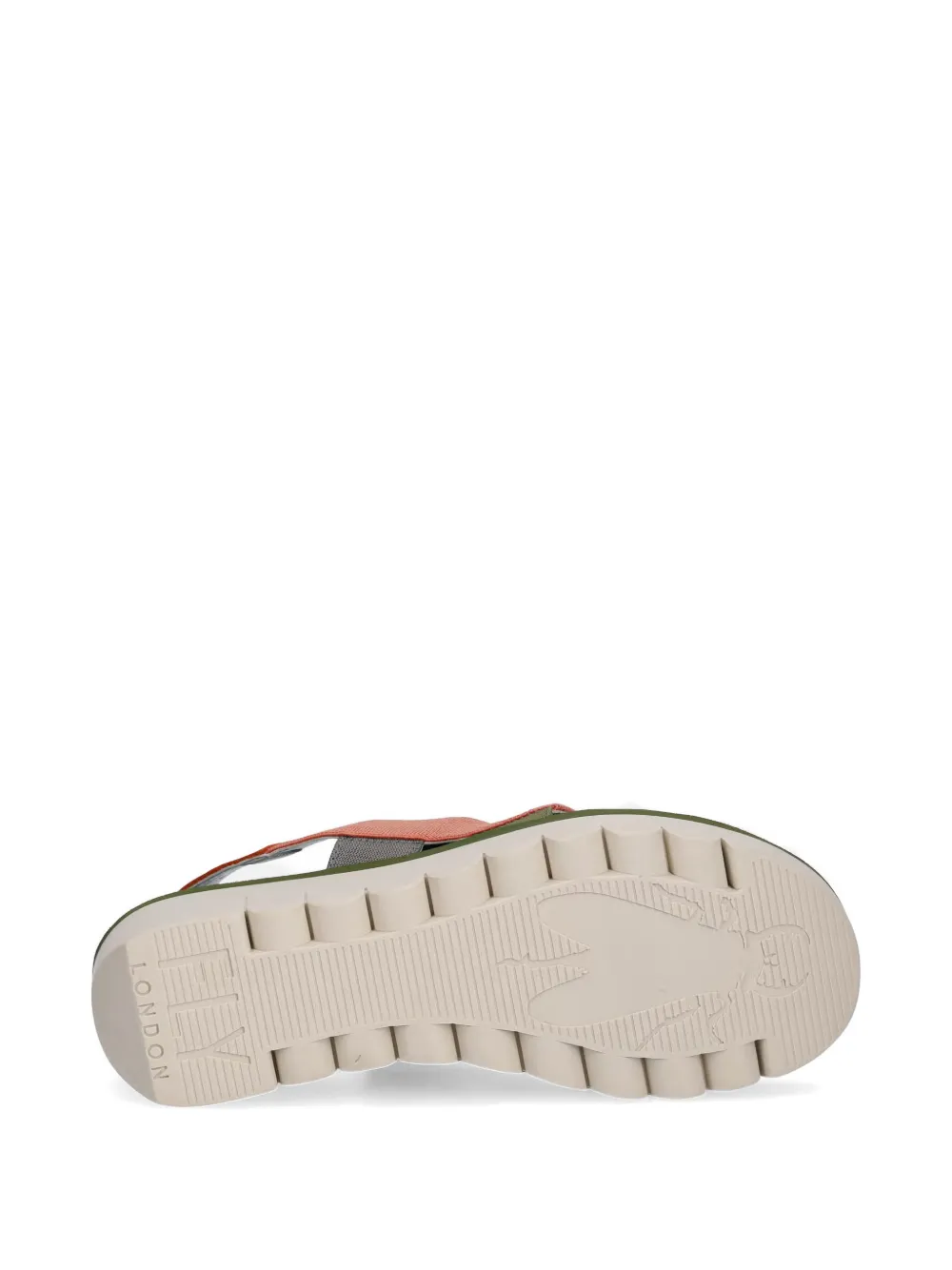 Fly London multi-strap wedge sandals Roze