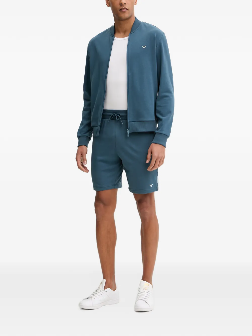 Emporio Armani Trainingsshorts met logoprint Blauw