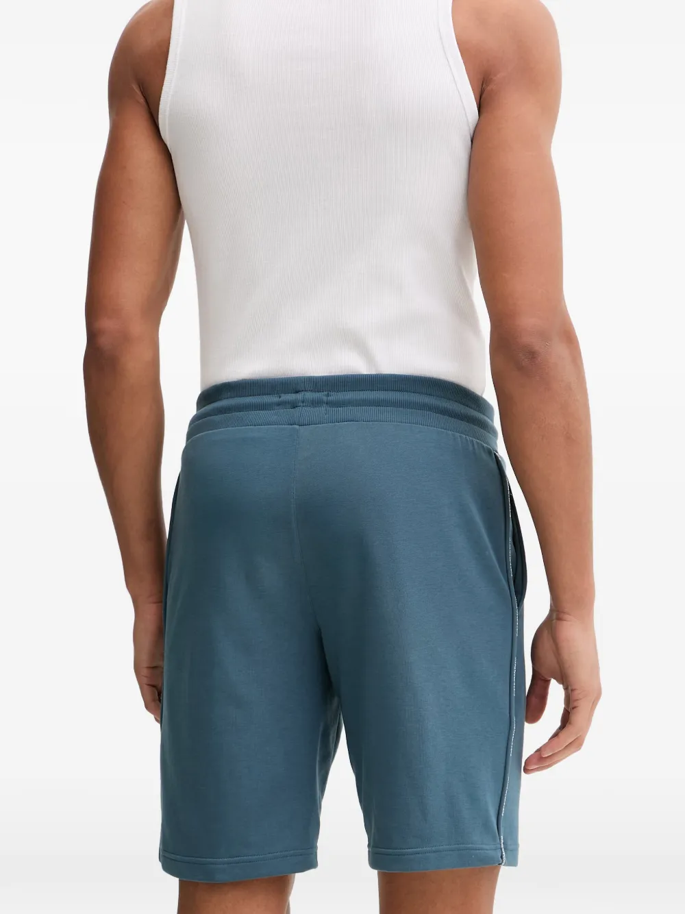 Emporio Armani Trainingsshorts met logoprint Blauw