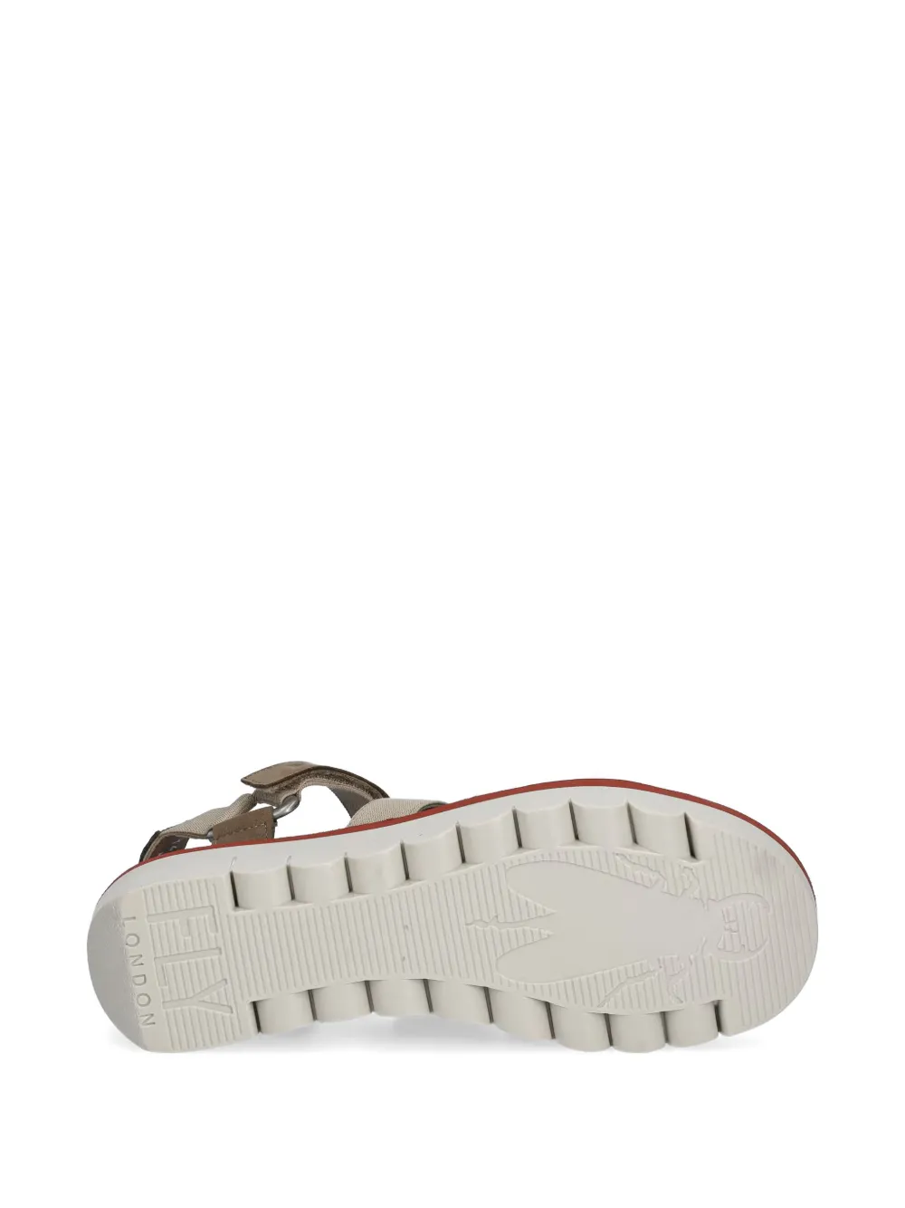 Fly London touch-strap platform sandals Beige