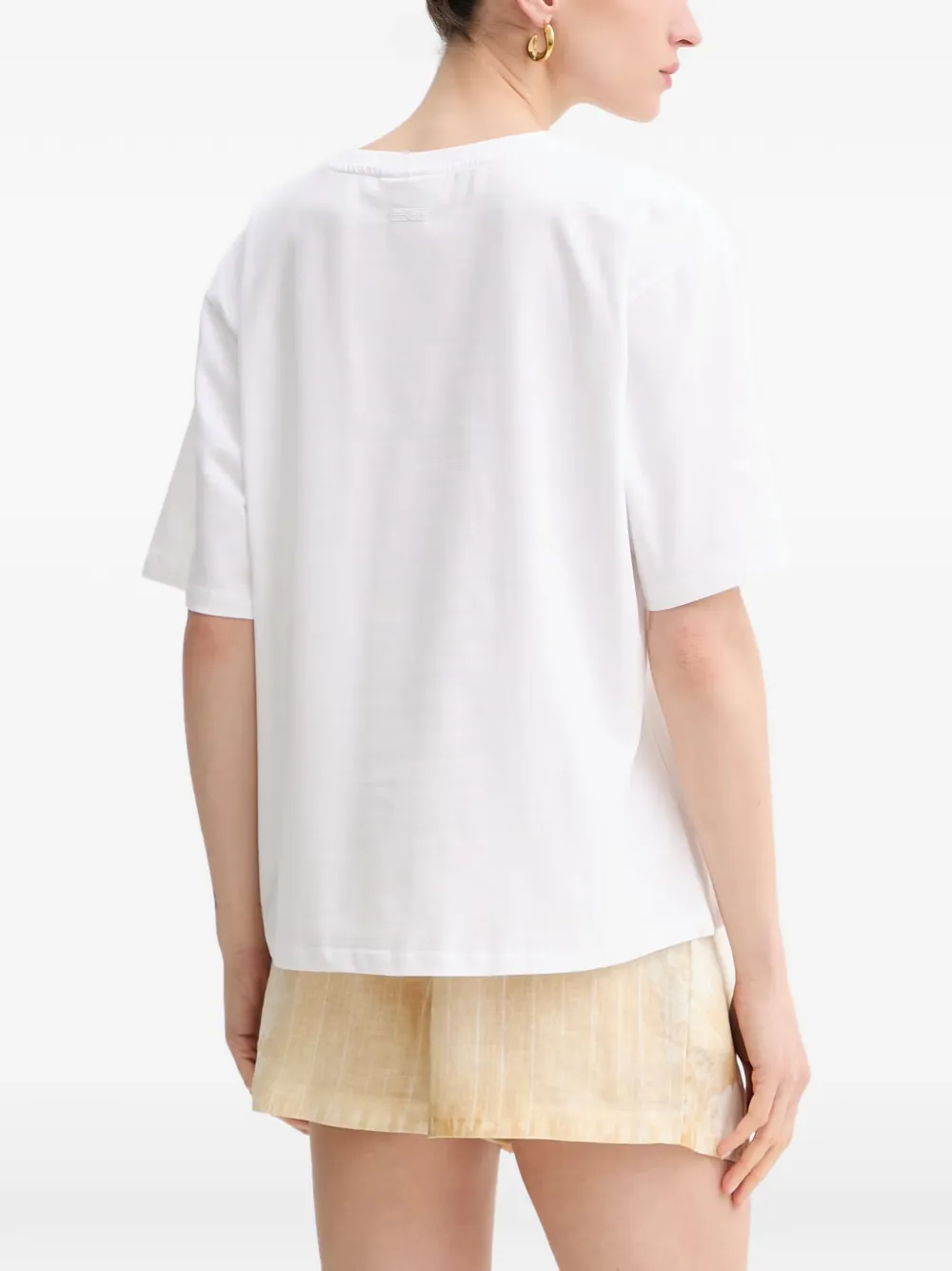 Gestuz GZtima T-shirt met geborduurd logo Goud
