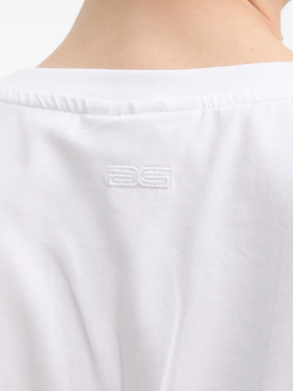 Gestuz GZtima T-shirt met geborduurd logo Goud