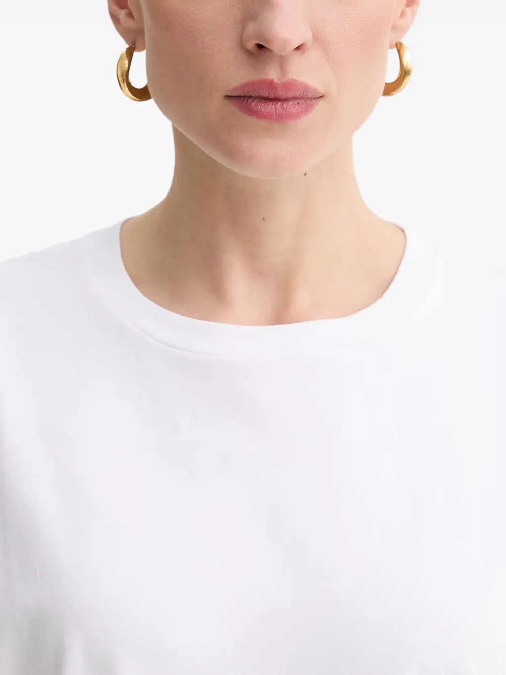 Gestuz GZtima T-shirt met geborduurd logo Goud