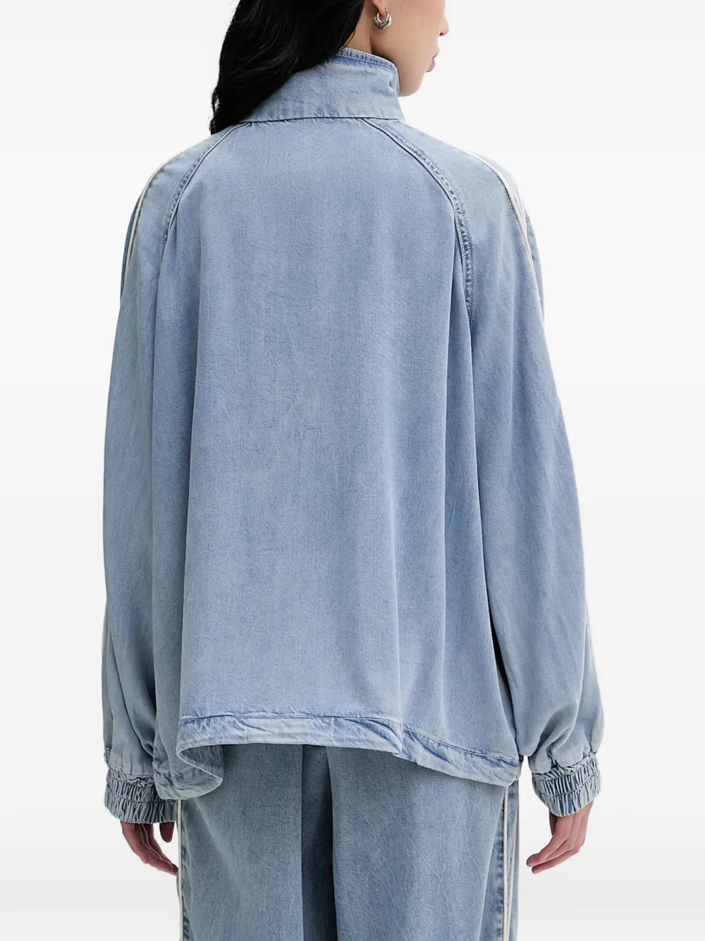 Gestuz GZsea jack met geborduurd logo en zijstreep Blauw