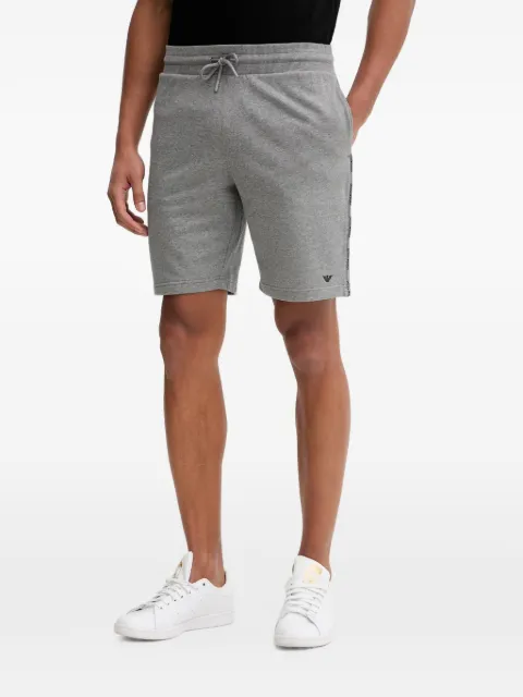 Emporio Armani logo-tape drawstring shorts