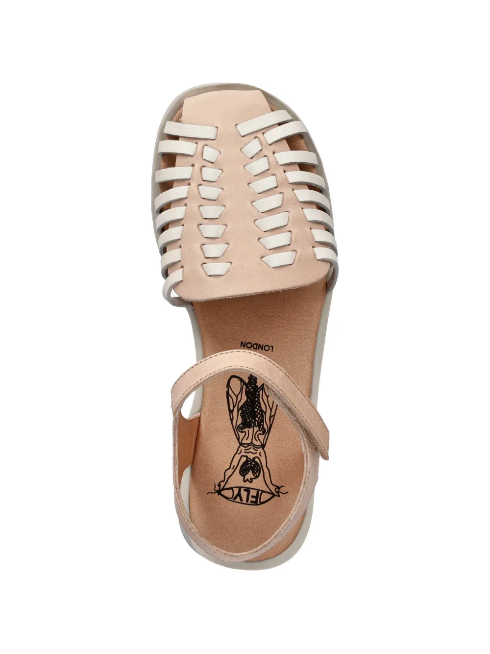Fly London woven touch-strap sandals Beige