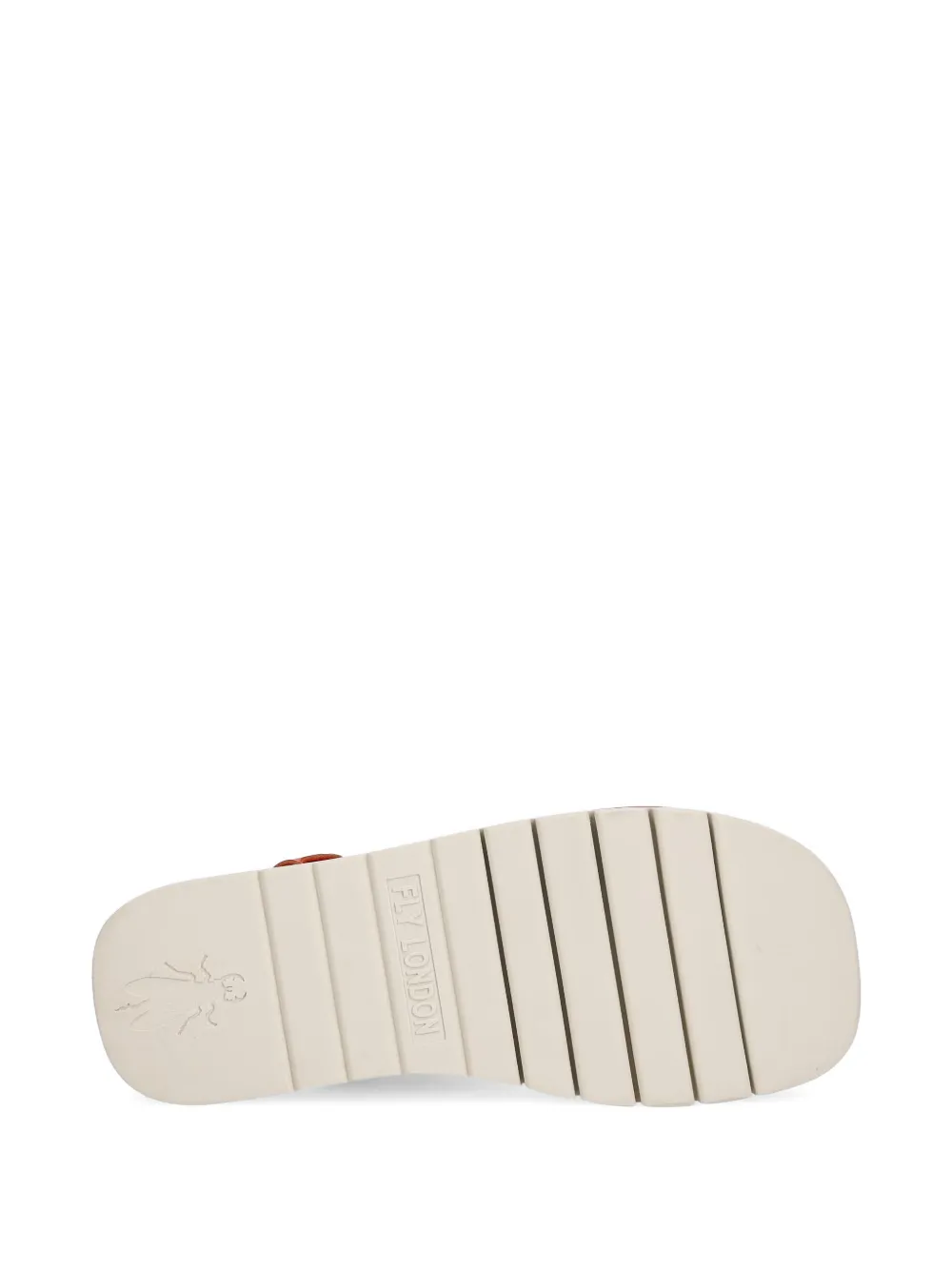 Fly London touch-strap platform sandals Rood