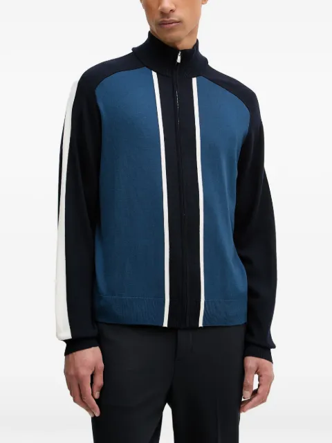 FROM FUTURE striped zip-up sweater