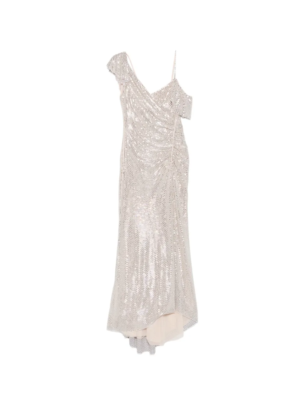 Self-Portrait sequin-embellished maxi dress - Silber