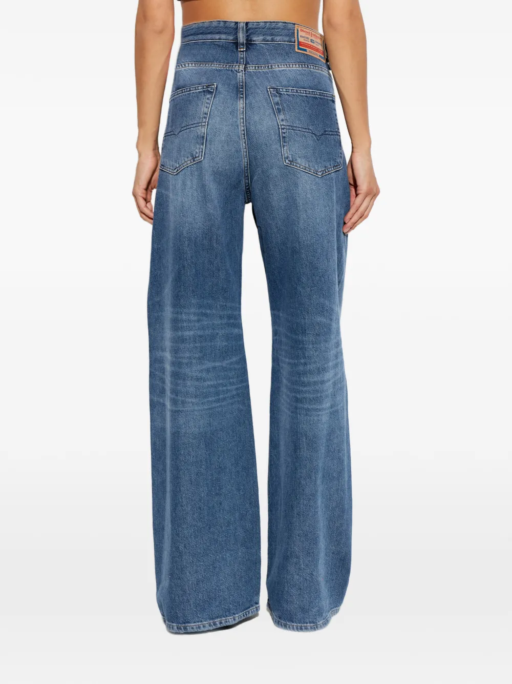 Diesel 1996 D-Sire gerafelde jeans Blauw