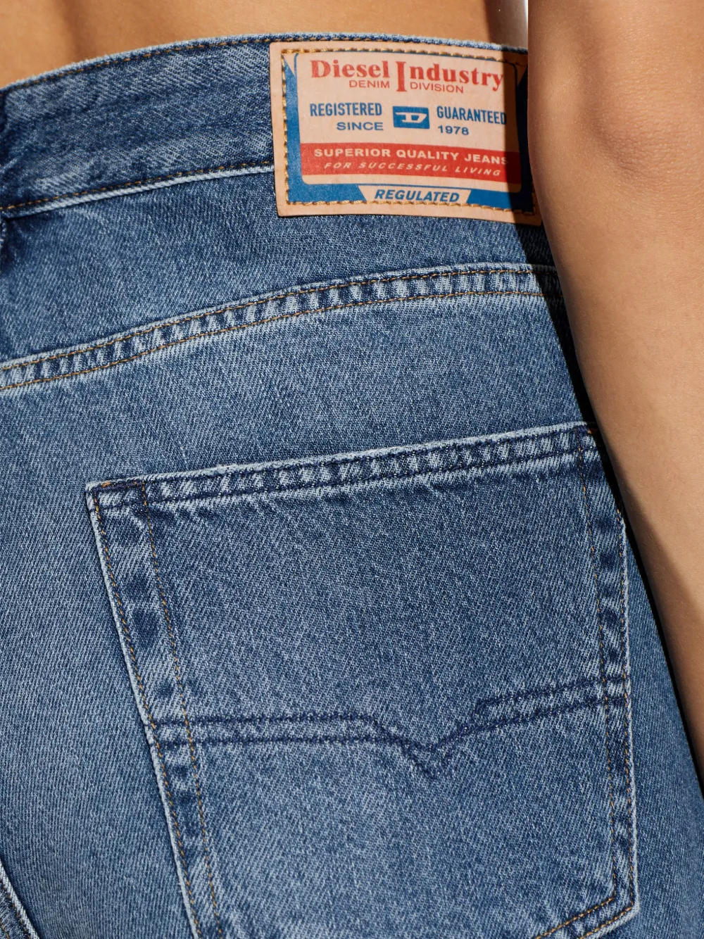 Diesel 1996 D-Sire gerafelde jeans Blauw