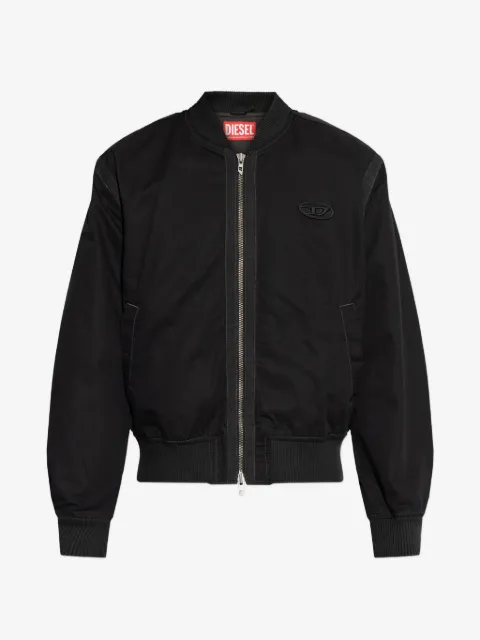 Diesel chamarra bomber con parche del logo