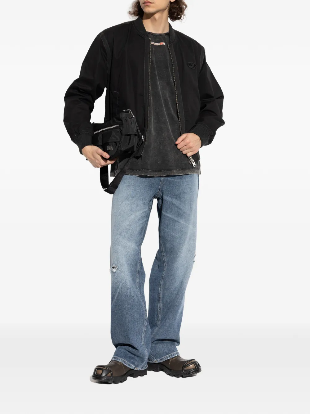 Diesel logo-patch bomber jacket | Bomber Jackets | Image 2