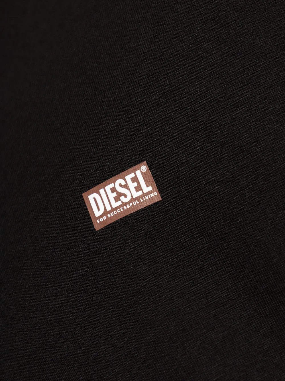Diesel T-shirt met logodetail Zwart