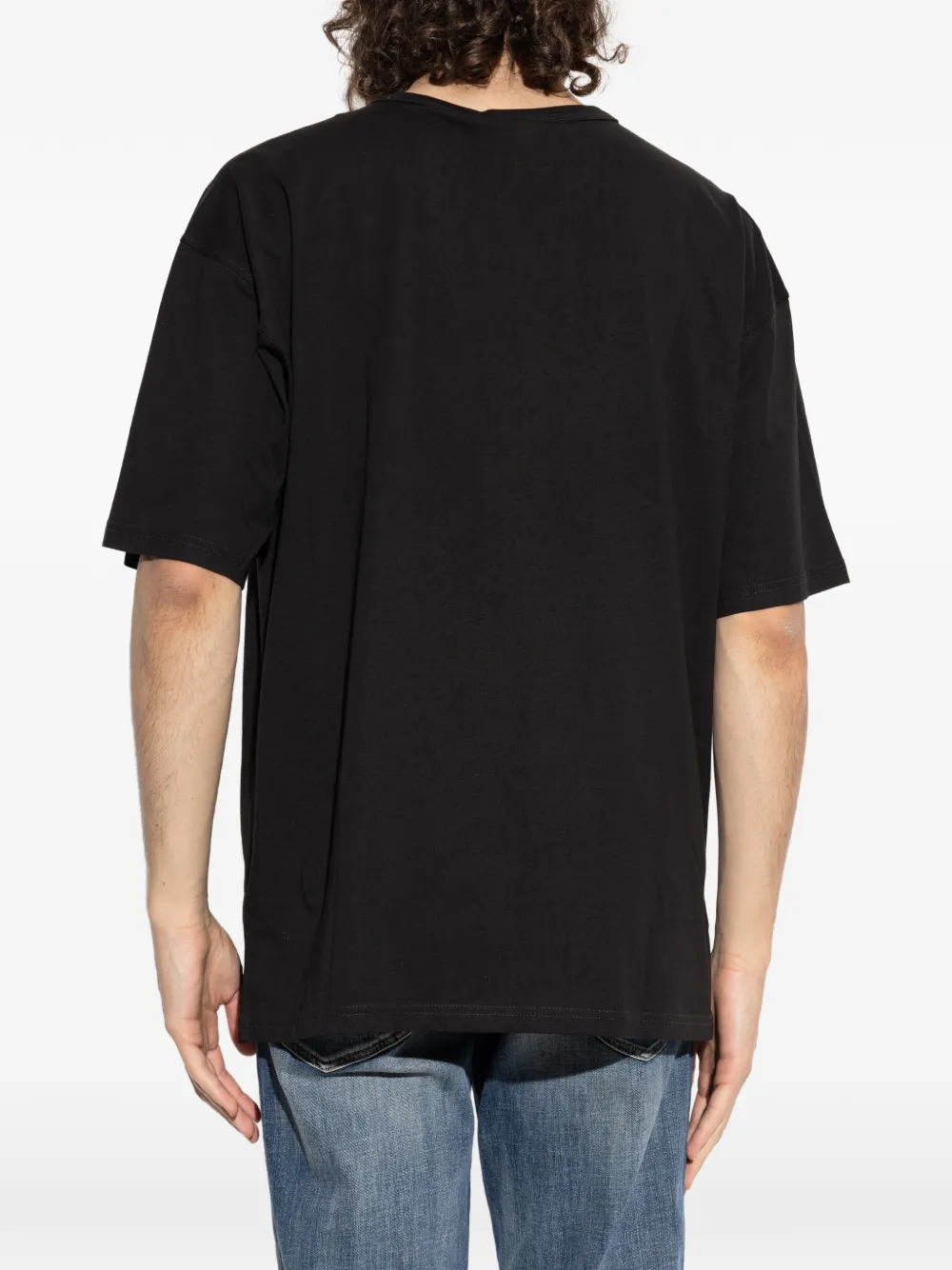 Diesel T-shirt met logodetail Zwart