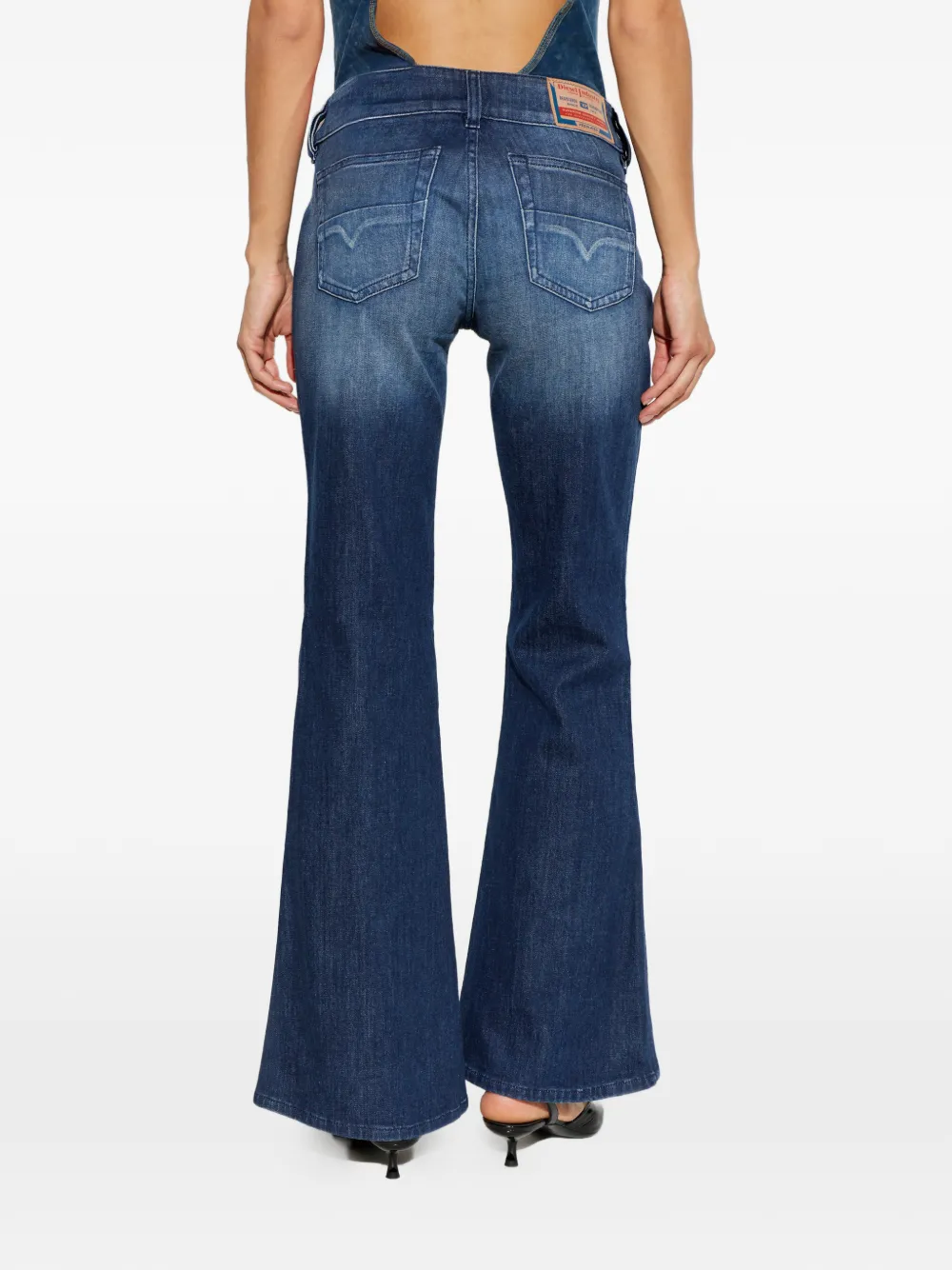 Diesel D-Hush flared jeans Blauw