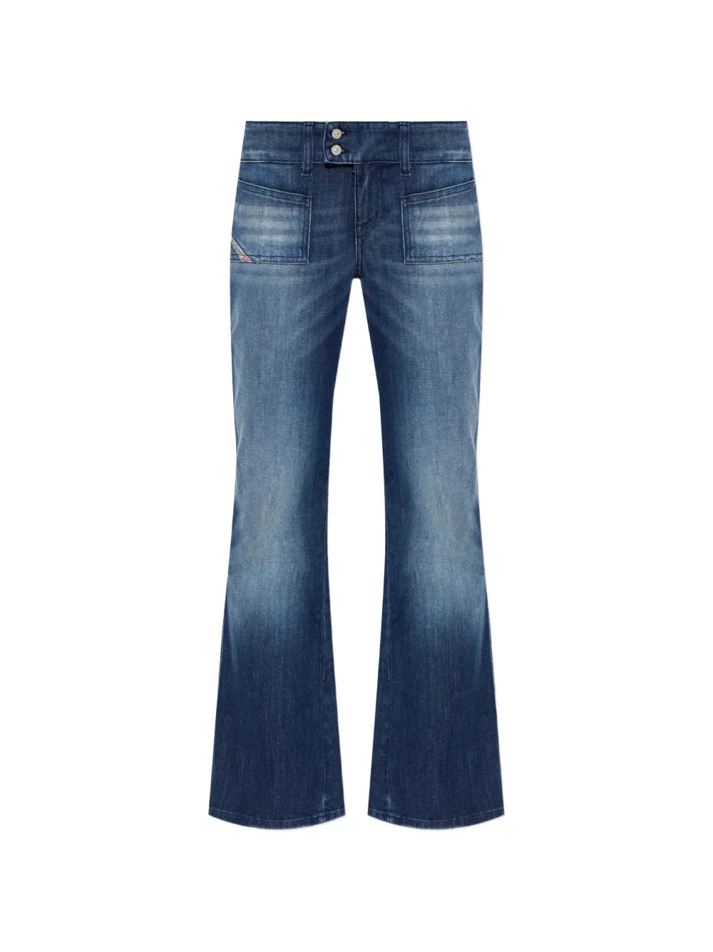 Diesel D-Hush flared-leg jeans - Blu