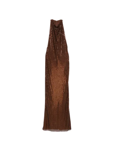 Self-Portrait vestido largo con apliques de strass
