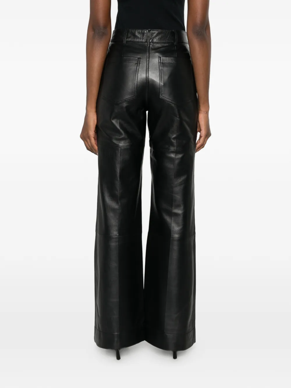 Victoria Beckham Broek met opgestikte zak Zwart