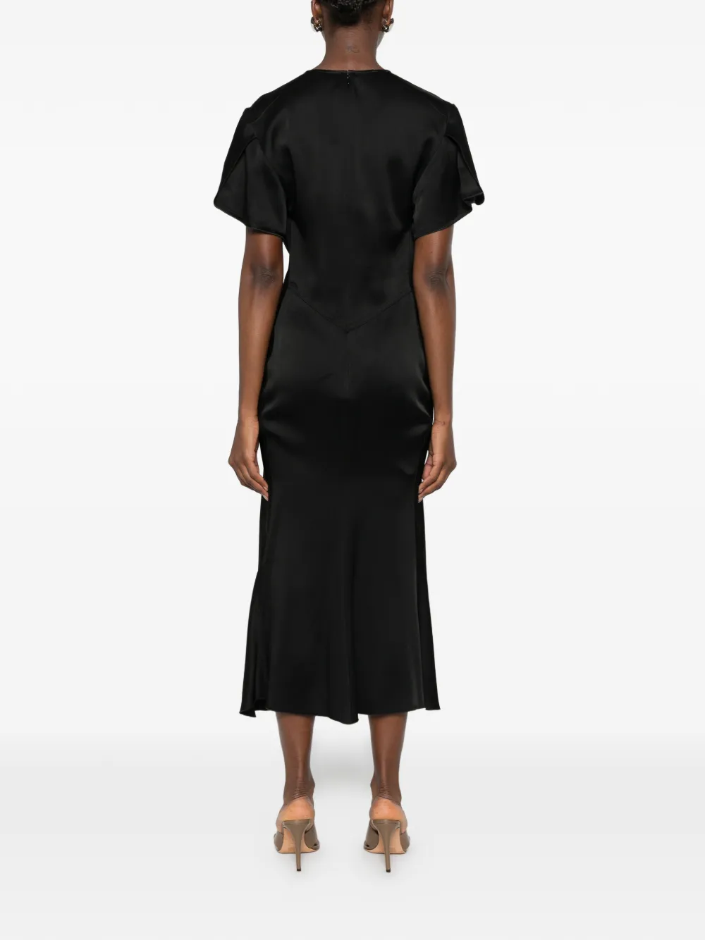 Victoria Beckham Midi-jurk Zwart