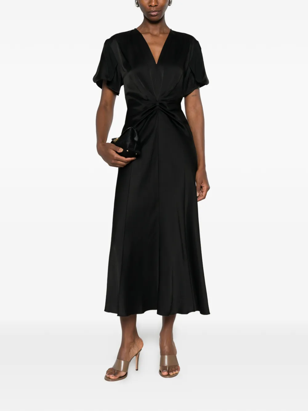 Victoria Beckham Midi-jurk Zwart