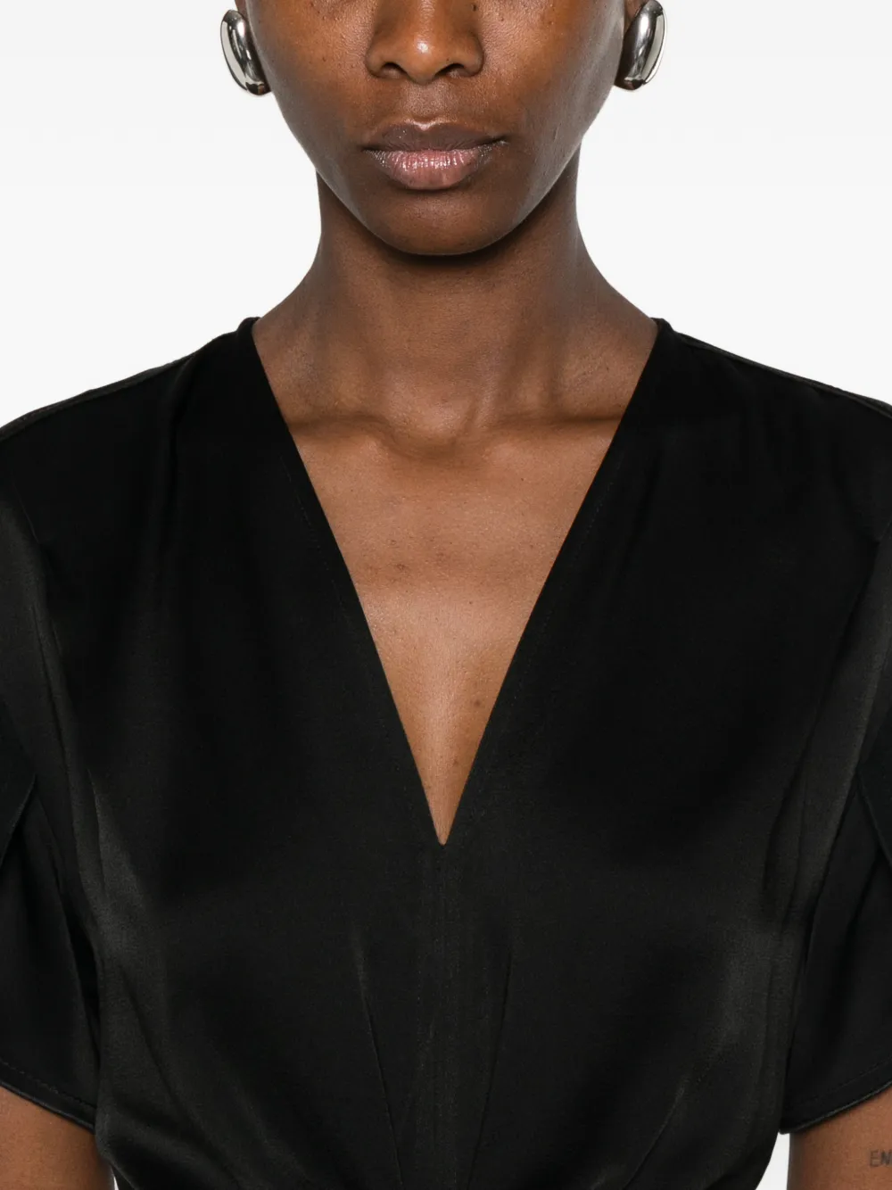 Victoria Beckham Midi-jurk Zwart