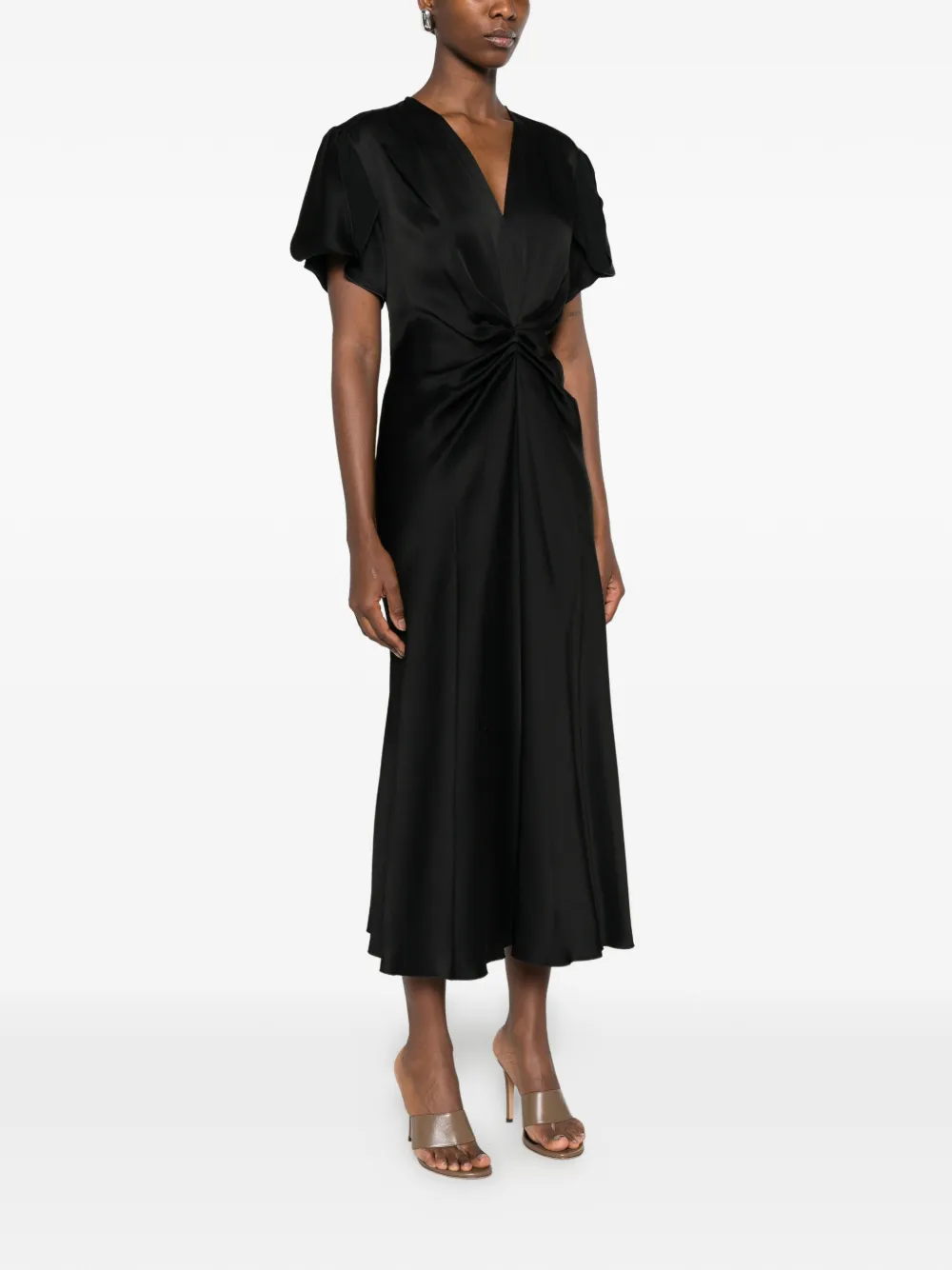 Victoria Beckham Midi-jurk Zwart
