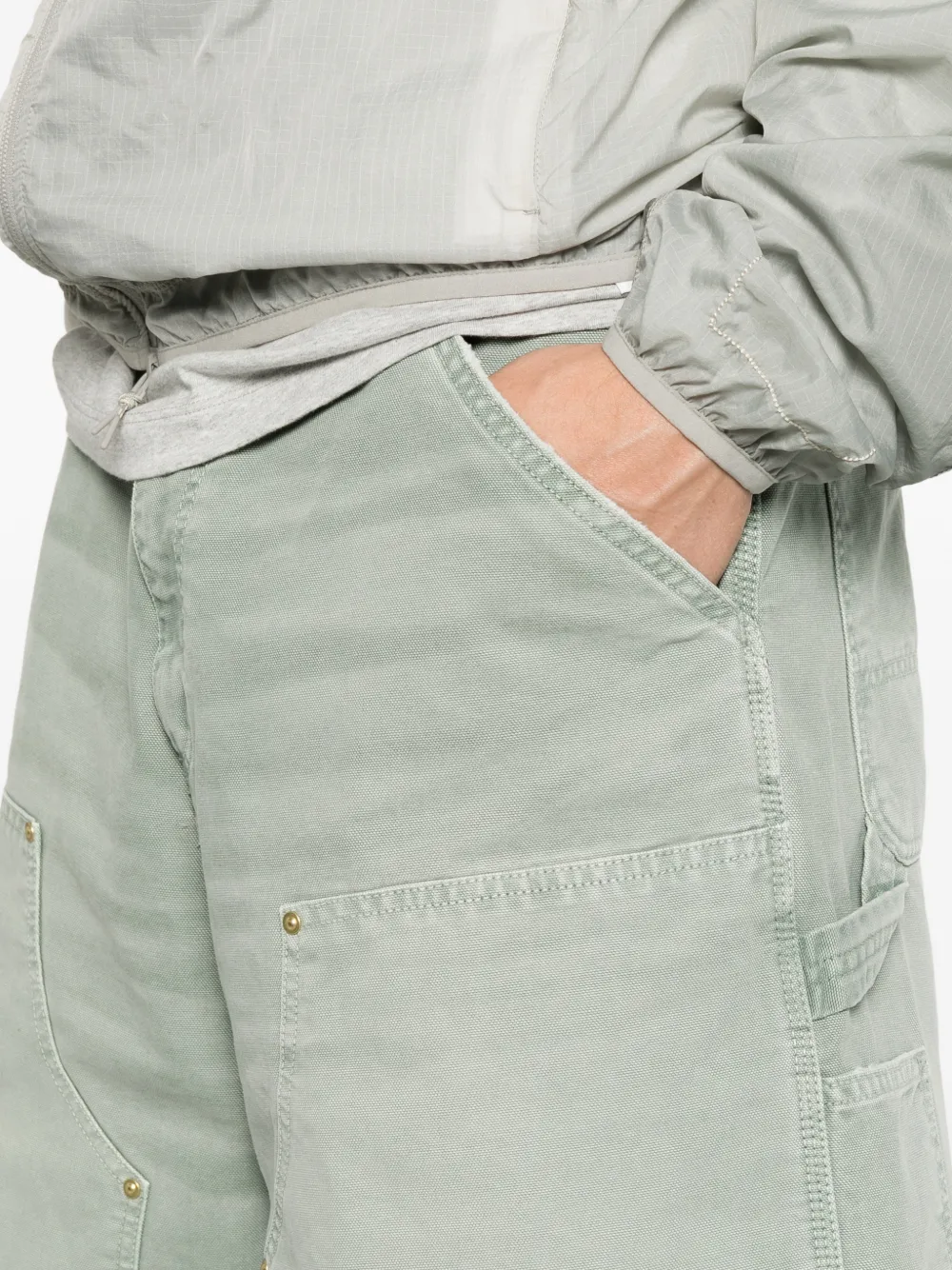 Carhartt WIP Shorts met dubbele knie Groen