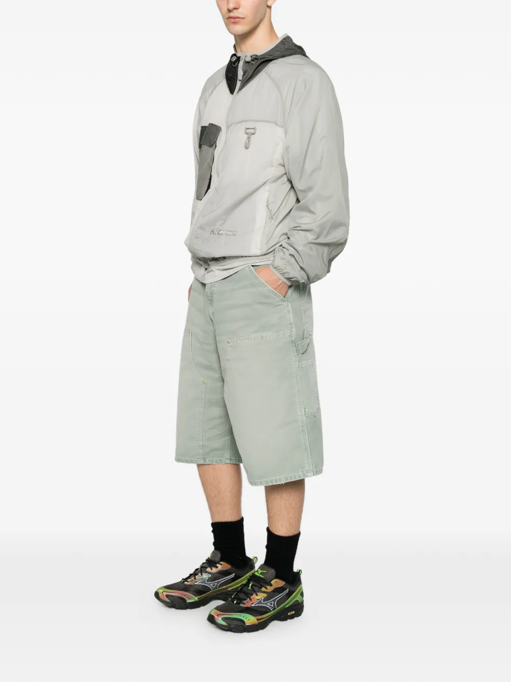 Carhartt WIP Shorts met dubbele knie Groen