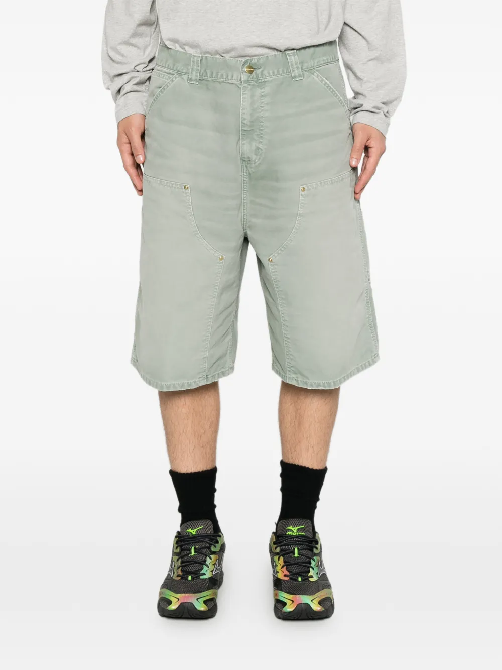 Carhartt WIP Shorts met dubbele knie Groen