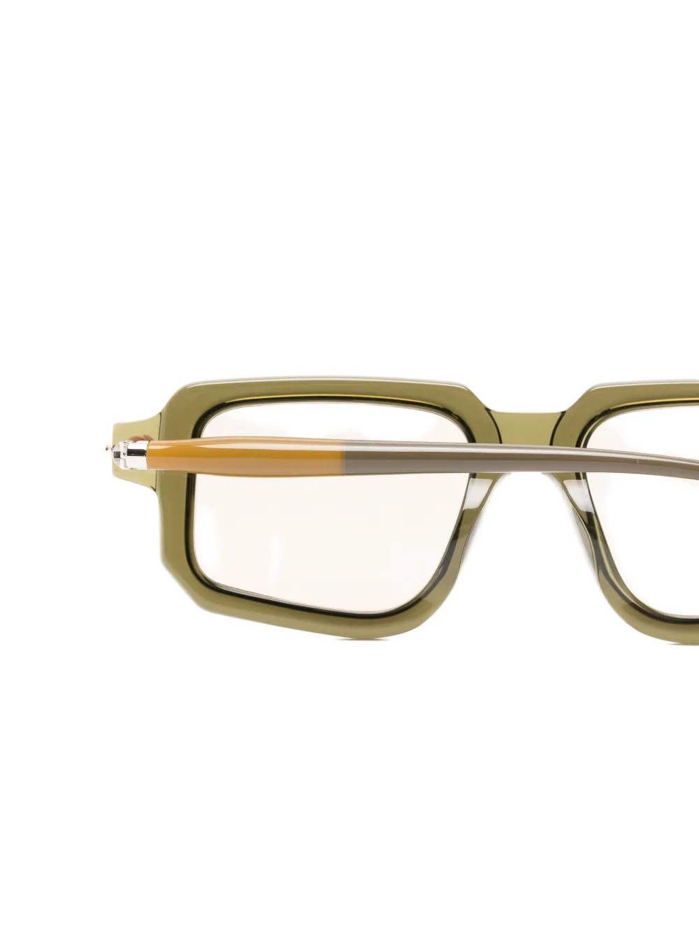 Kuboraum Maske P23 zonnebril met geometrisch montuur Groen