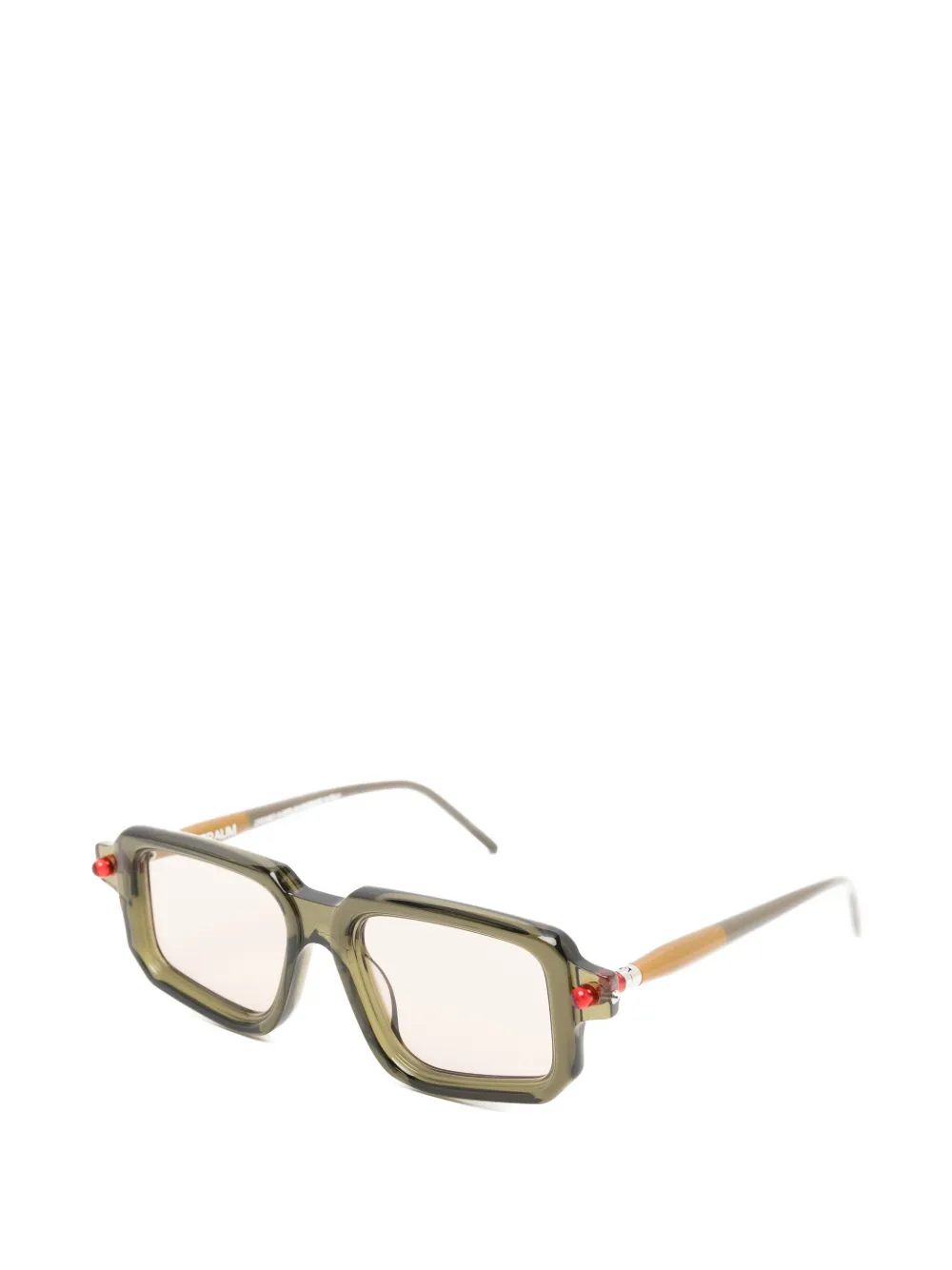 Kuboraum Maske P23 zonnebril met geometrisch montuur Groen