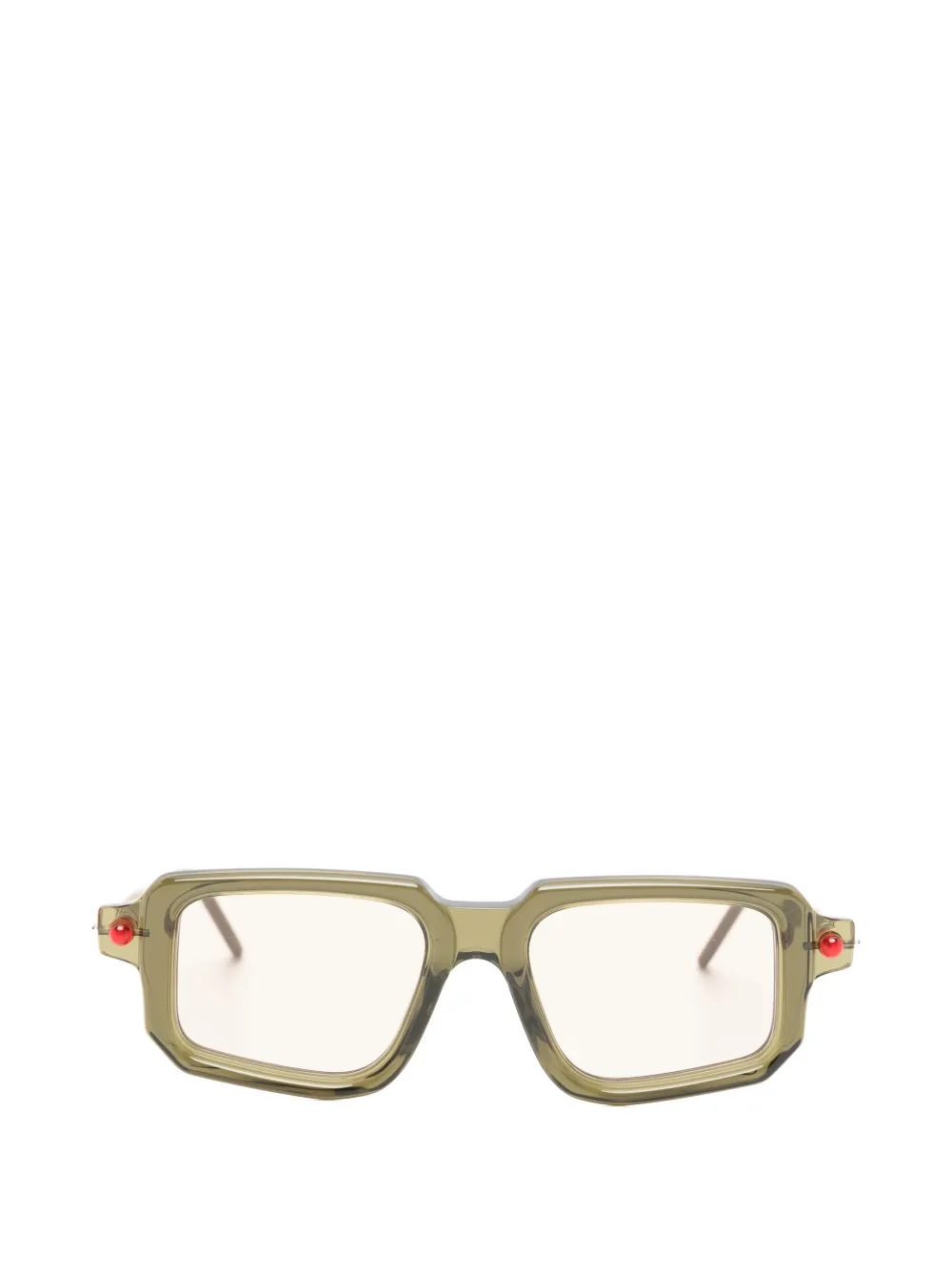 Kuboraum Maske P23 geometric-frame sunglasses - Verde