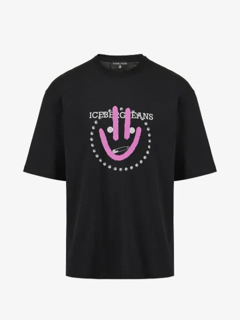 Iceberg smile-print cotton T-shirt